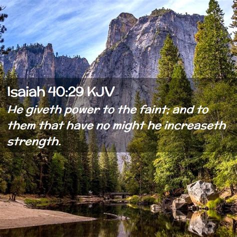 Isaiah 40:29 KJV Bible Verse Images