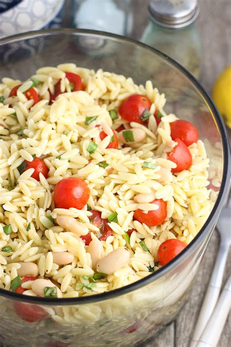 Lemon Orzo Pasta Salad Oh Sweet Basil