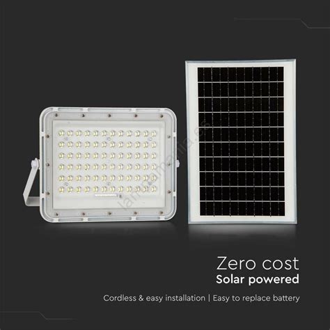 LED De Exterior Solar Reflectora LED 15W 3 2V IP65 4000K Blanco