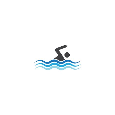 Swimming Logo Vector Illustration Design Template 9106160 Vector Art