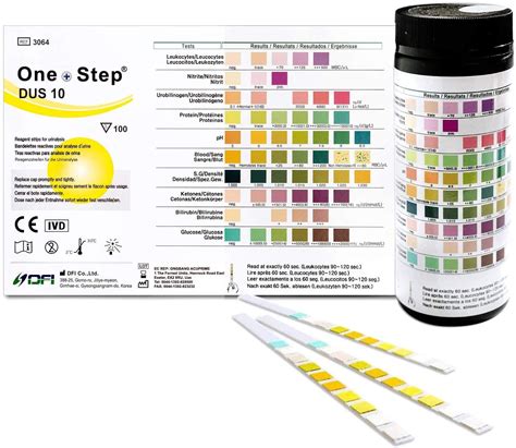 10 Parameter Urine Test Strips 100 Dipsticks For Comprehensive