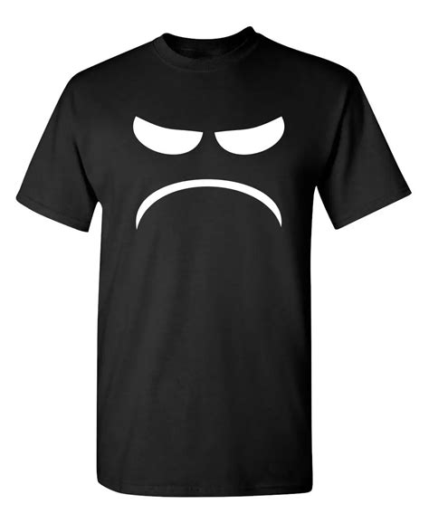 Mad Smile Face Graphic Sarcastic Emoticon Funny T Shirt Streetwear High