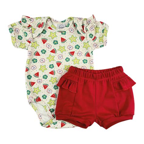 Conjunto Beb Curto Frutinhas Piu Blu