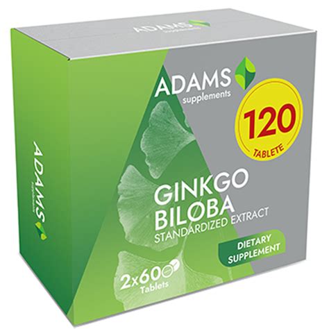 Pachet Ginkgo Biloba 60 Tab 1 1 Adams Vitamix Ro