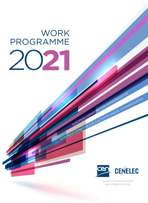 Cen And Cenelecs Work Programme 2021 Cen Cenelec