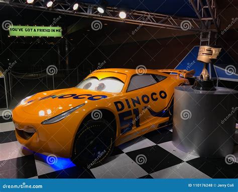 Dinoco Race Car at Hollywood Studios Editorial Stock Photo - Image of mouse, entertainment ...