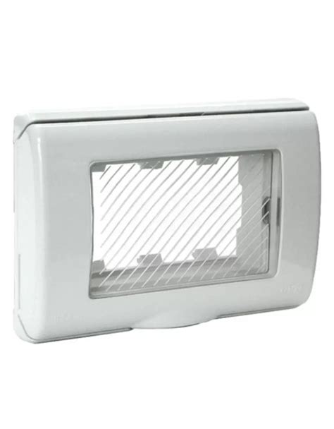 Plaque Autoportante Ave IP55 Avec Membrane 3 Modules RAL7035 45SP43N