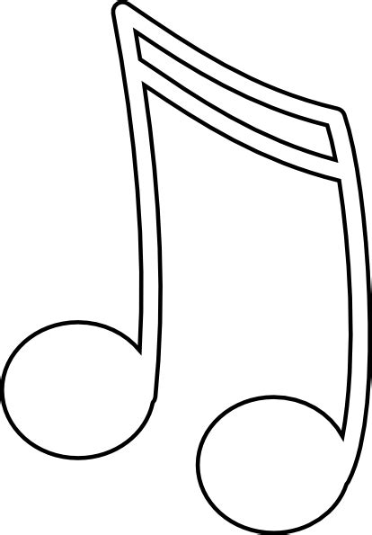 White Music Note Clip Art At Vector Clip Art Online