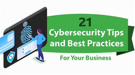 Cybersecurity Tips And Best Practices For Your Business Infographic