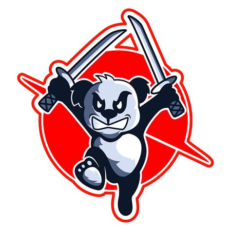 Ninja Panda Cartoon Mascot by guso novito on Dribbble