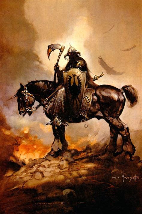 Frankfrazettadeathdealer Painted Horses Image Comics Fantasy Kunst