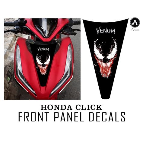 Honda Click Front Panel Sticker Venom Shopee Philippines