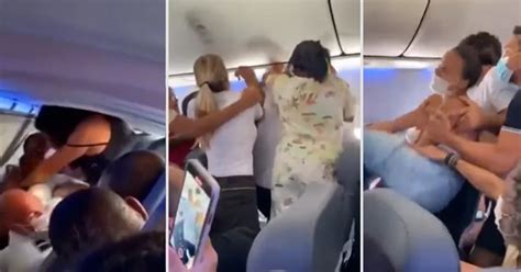 Golpes Bofetadas Y Gritos El Impactante Video De Una Pelea En Un Avión Con Destino A San Pablo