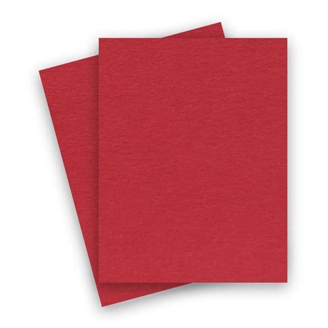 Basis Colors 85 X 11 Cardstock Paper Red 80lb Cover 100 Pk