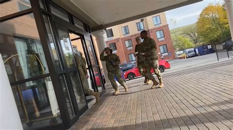 New York National Guard At City Hotels Housing Migrants