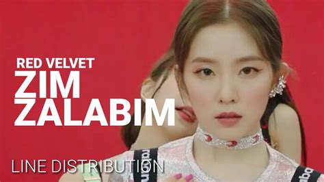 Red Velvet Zimzalabim Line Distribution YouTube