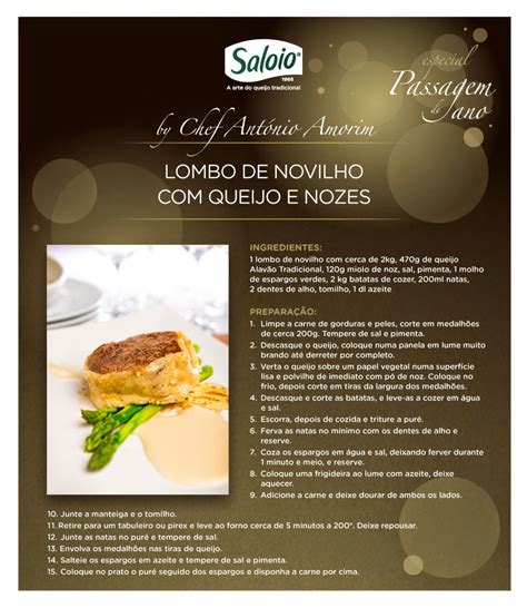 As Receitas Da Cabra Menu De Passagem De Ano Saloio By Chefe António