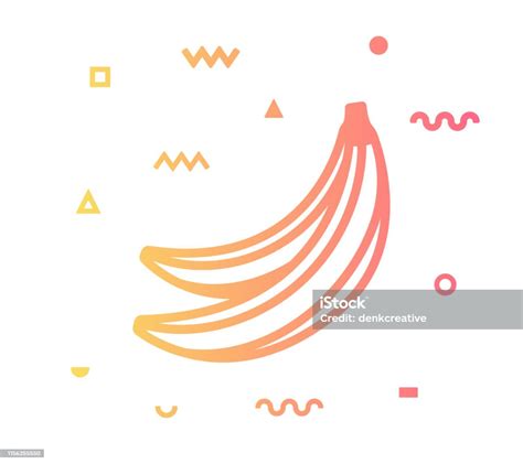 열대 과일 라인 스타일 아이콘 디자인 바나나에 대한 스톡 벡터 아트 및 기타 이미지 바나나 벡터 개념 Istock