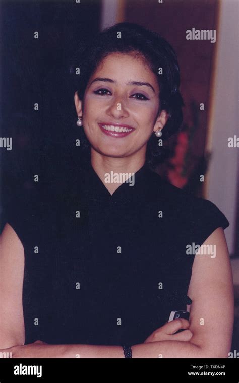 Indian Bollywood Film Actress Manisha Koirala India Asia Stock Photo