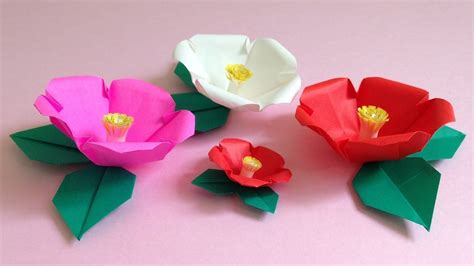 Origami Camellia Flower Tutorialniceno