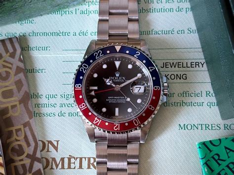 Rolex Gmt Master Ii Pepsi Holes Case Sel Box And Paper Rolex