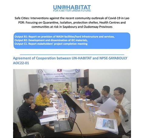 Safer Cities Annex 1 Of Completion Report UN Habitat Lao PDR