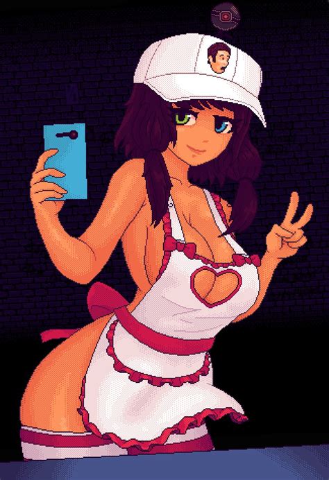 Rule 34 Baseball Cap Cellphone Heterochromia Large Breasts Naked