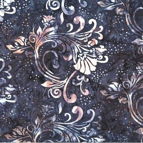 Hoffman Batik U2454 243 Delft Jacobean Embroidery By The Yard Jordan Fabrics