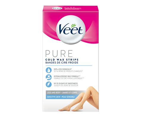 Pure Cold Wax Strips For Legs Body Units Veet Wax Hair