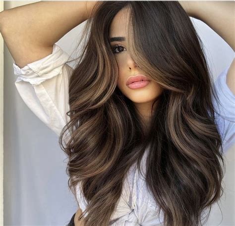 Pin By On Hairstyles Black Hair Balayage Brunette Hair