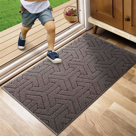 NAXBEY Large Door Mats Indoor And Outdoor Absorbent Machine Washable