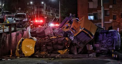 Balance Del Accidente De Una Volqueta En La Circunvalar De Bogotá Seis Heridos Y Dos Personas