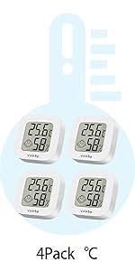 Pack Room Thermometer Vaikby Indoor Thermometer Hygrometer Mini