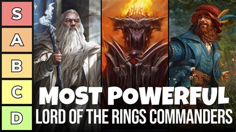 The Most Powerful Commanders Of The Lord Of The Rings Power Tier List