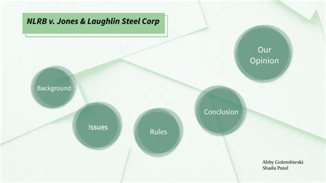 Shaila Patel Abby Golembiewski Nlrb V Jones Laughlin Steel Corp