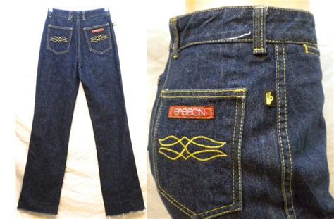 Sasson Designer Jeans 70s Or 80s Straight Leg High Waist Dark Etsy