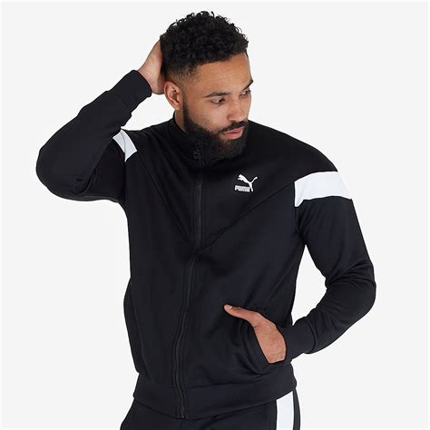 Puma Iconic Mcs Track Jacket Puma Black Mens Clothing