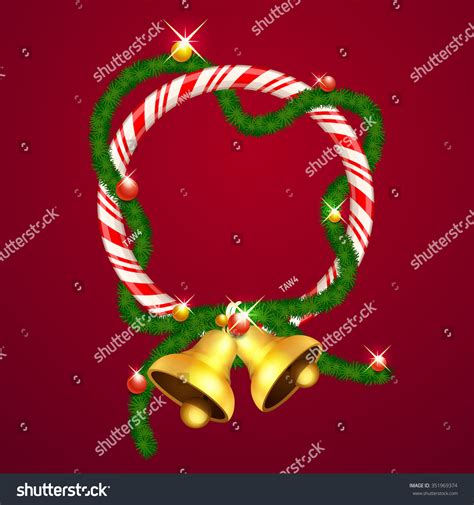 Christmas Bells Border Vector Art Illustration Stock Vector (Royalty Free) 351969374 | Shutterstock