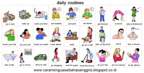 25 Kosakata Kata Kerja Bahasa Inggris Yang Sering Di Pakai Sehari Hari Daily Verbs Eroppa