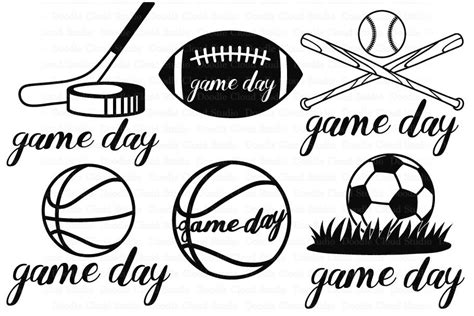 Game Day SVG, Sport Ball SVG, Game Day Clipart By Doodle Cloud Studio ...