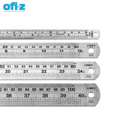 Regla De Acero Centimetros Ofi Z Insumos Para Oficina Y Empresas