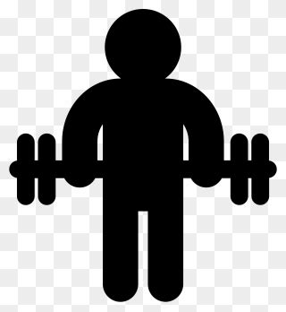 Weights Silhouette At Getdrawings Weight Png Clipart Full Size