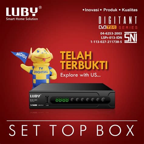 Jual Set Top Box STB LUBY AOKI HINOMARU DVB T2 Digital Youtube Tiktok