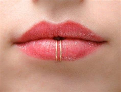 Valentines Day Fake Lip Ring Faux Lip Ring Double Lip Etsy Lip