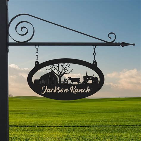 Custom Metal Barn Sign Metal Farm Sign Name Sign Metal Ranch Etsy