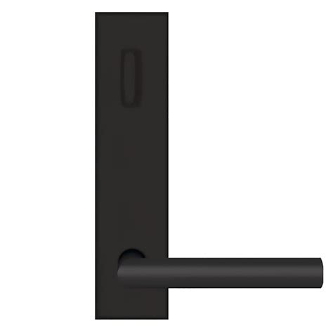 Rhodos Entryset Lever Cosmos Black Rectangular Rosette Handles