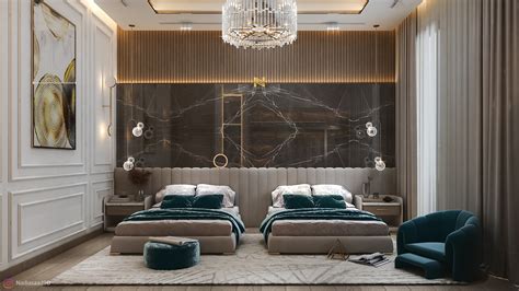 Luxury Twins Bedroom Design In KSA Behance