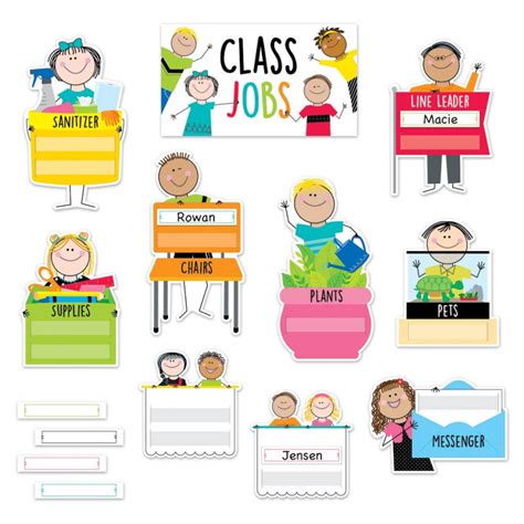 Class Jobs Mini Bulletin Board Set