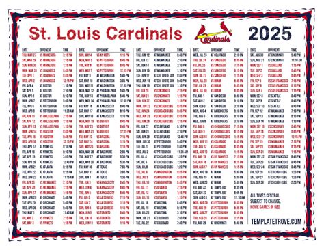 Cardinal Baseball Schedule 2025 Ivy Green