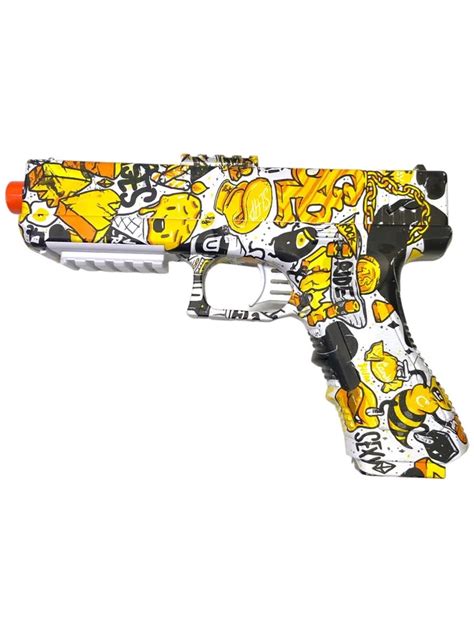 Пистолет Glock 19 орбиз yellow — Детский оружейный магазин